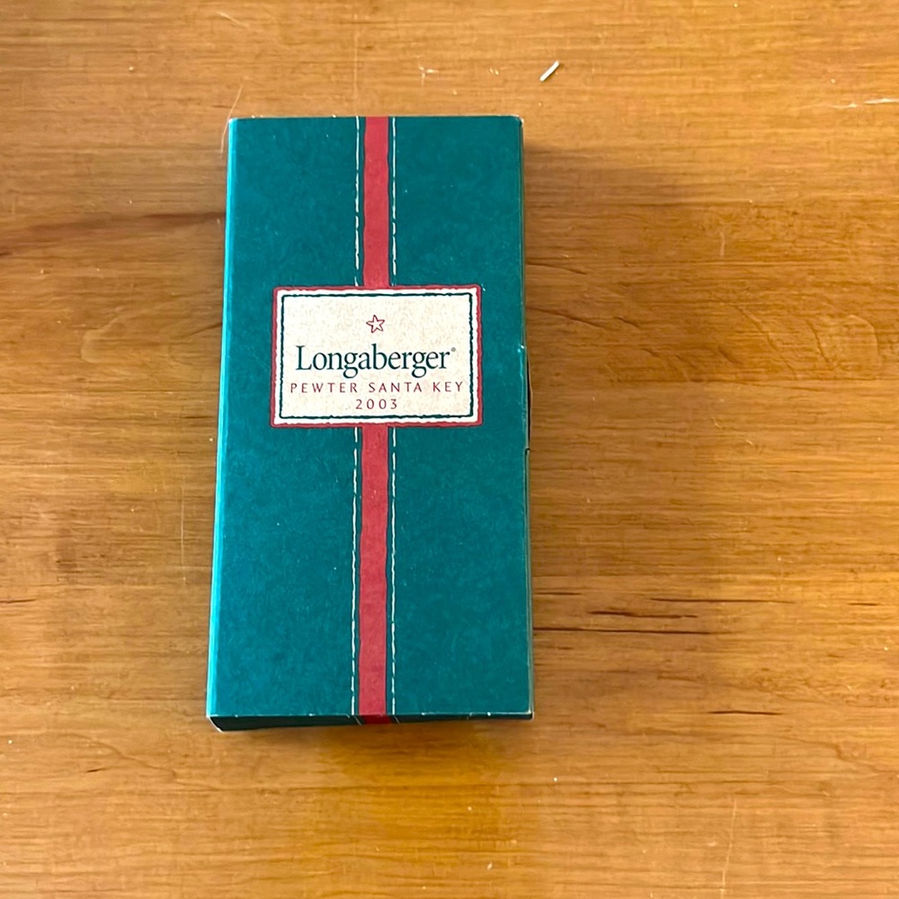 Longaberger Pewter Santa Key from 2003